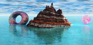The Morning in Turqouise Bay a surrel shoreline landscape